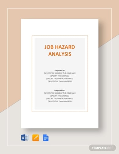 simple job hazard analysis template