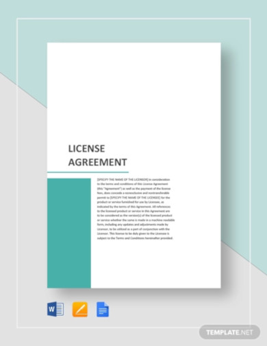 simple license agreement template