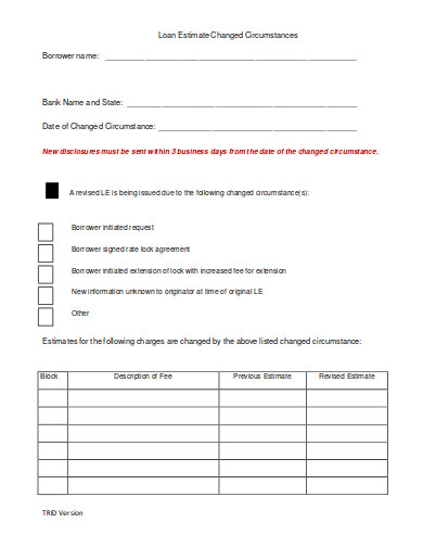 simple loan estimate in pdf