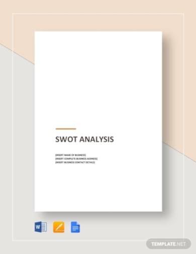 simple swot analysis template