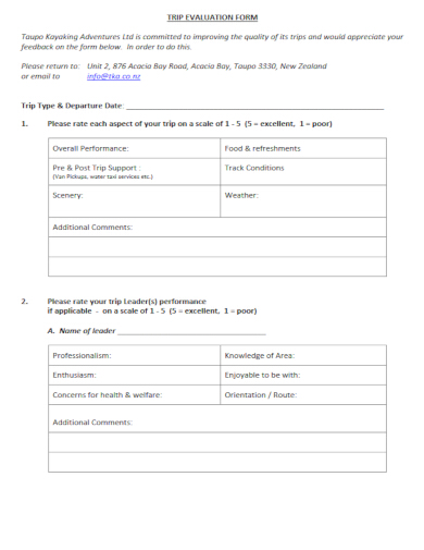 11 Travel Agency Feedback Form Templates PDF