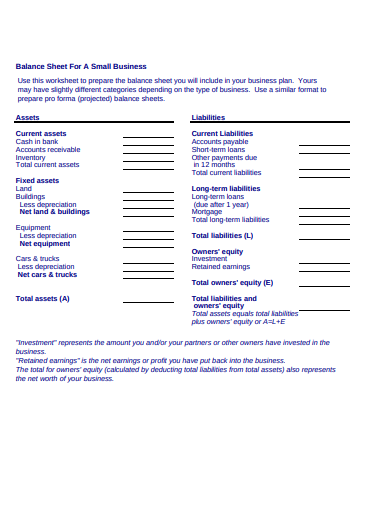 small business balance sheet in pdf