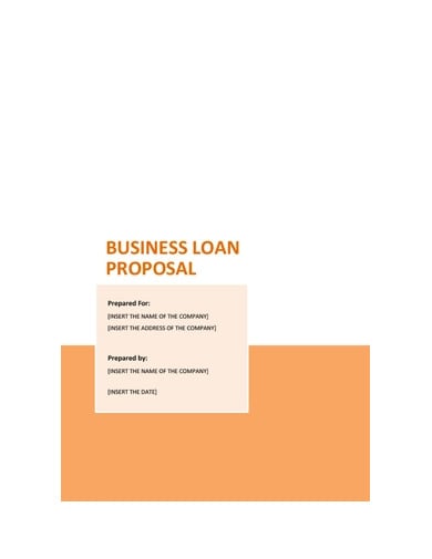 small business loan proposal