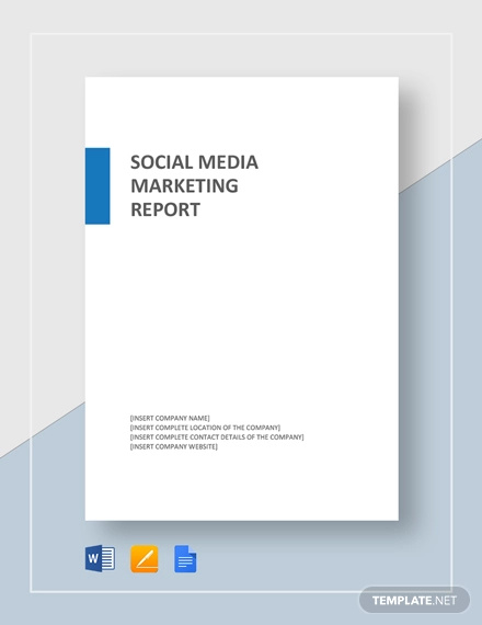 social media marketing report template