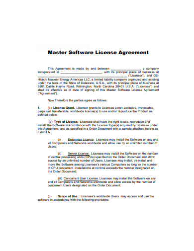 software license agreement template