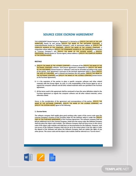 Escrow Agreement 10  Free Word PDF Documents Download