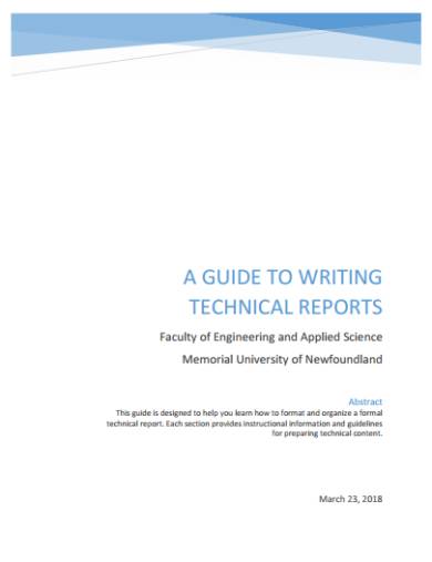 technical report template guide