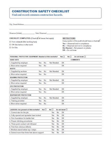 10+ FREE Construction To Do List Templates - Excel, Word, Numbers ...