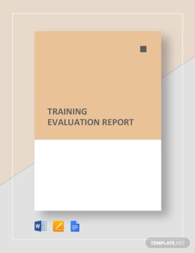 training evaluation report template