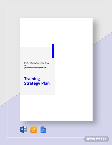 training strategy plan