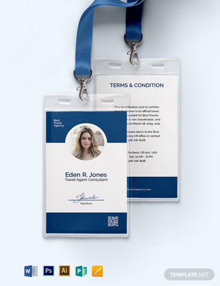 9+ Travel ID Card Template - Illustrator, Pages, InDesign, Photoshop ...