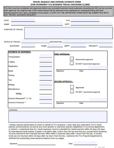 7+ Travel Estimate Templates - PDF, DOC