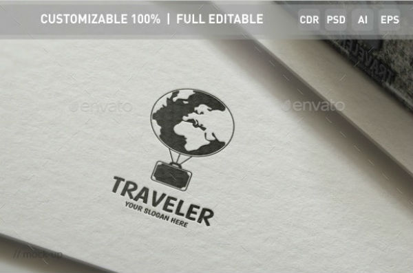 traveler logo template