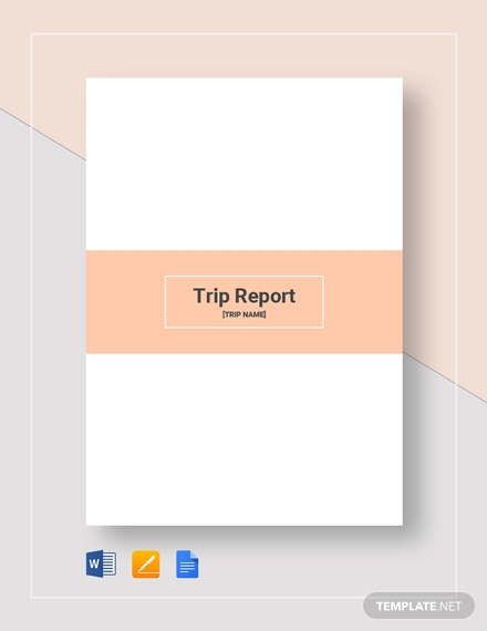 trip report template