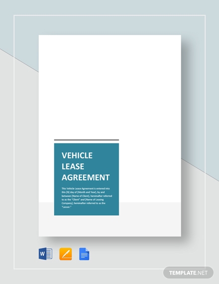 vehicle lease agreement