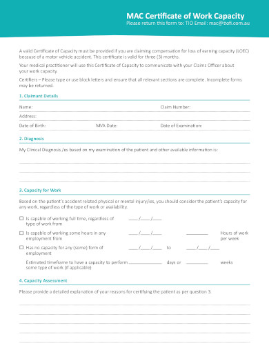 work certificate example in pdf
