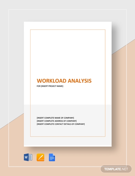 5+ Workload Analysis Templates, Sample, Example, Format