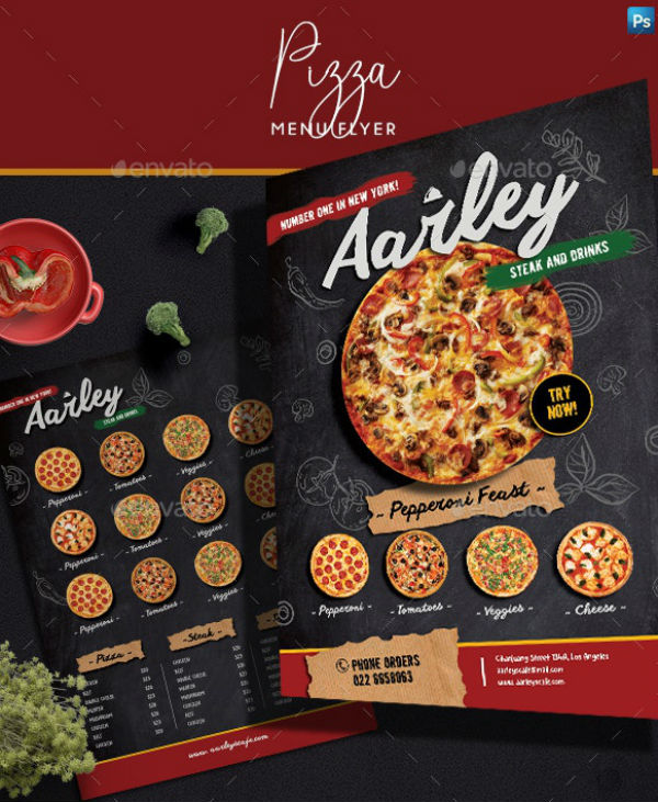 14+ Pizza Menu Templates Illustrator, MS Word, Publisher