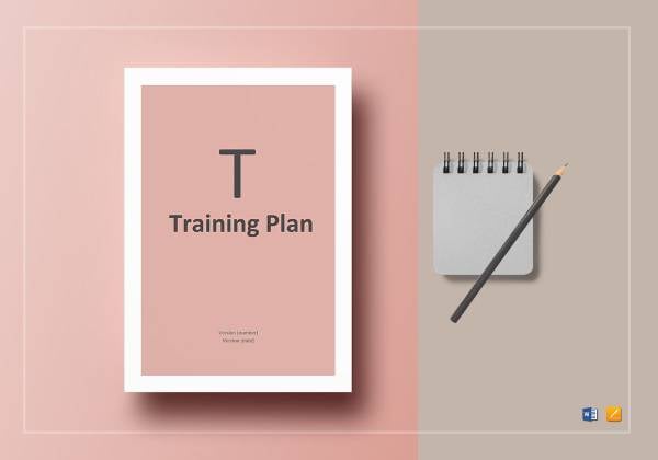 training plan template mockup