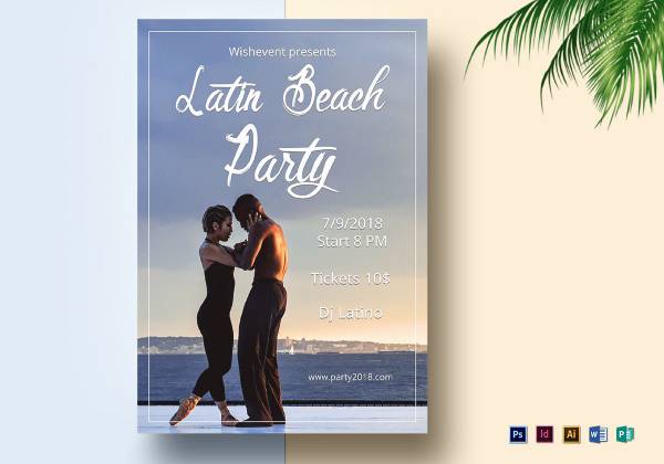 20-latin-nights-beach-flyer
