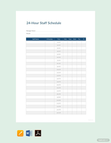 33+ 24 Hours Schedule Templates - PDF, DOC, Excel