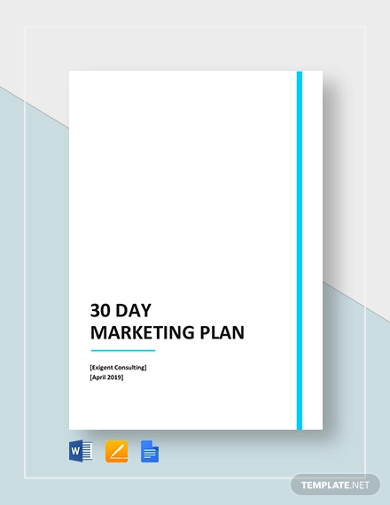 30 day marketing plan template