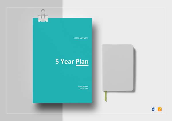 year plan template mockup