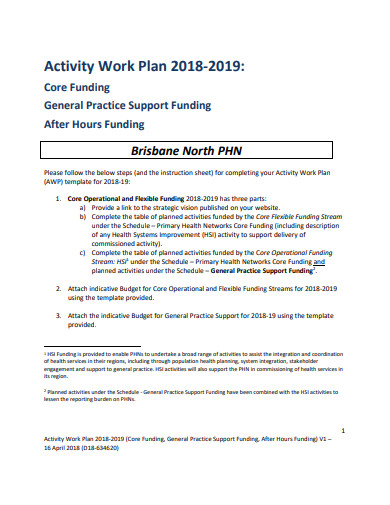 36+ Activity Plan - Sample, Example, Format