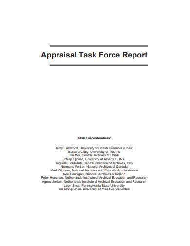 appraisal-task-force-report