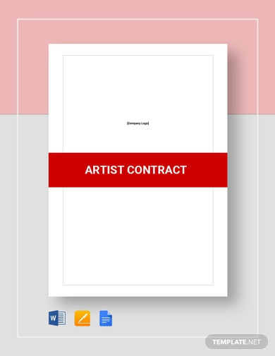 artist contract template