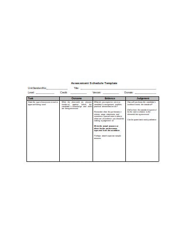 assessment-schedule-template
