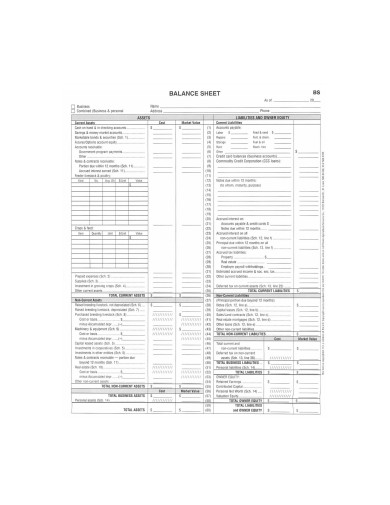 16+ Balance Sheet Templates - Google Docs, Google Sheets, MS Excel, MS