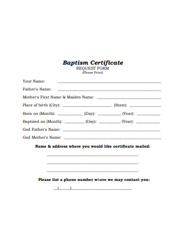 14+ Baptism Certificate Templates in AI | InDesign | Word | Pages ...