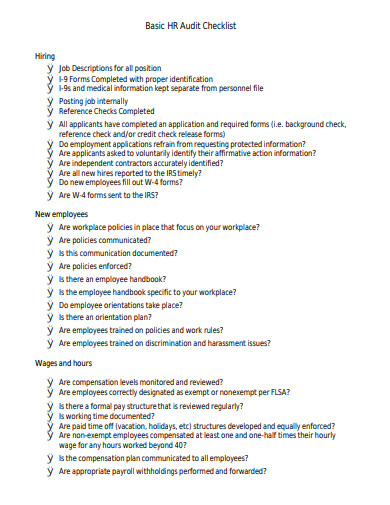 21+ HR Checklist Templates - Google Docs, MS Word, Pages