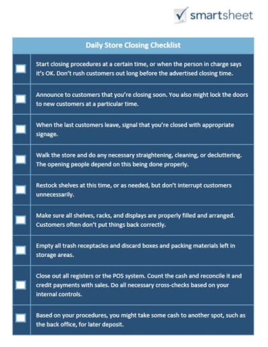 basic-store-closing-checklist-template