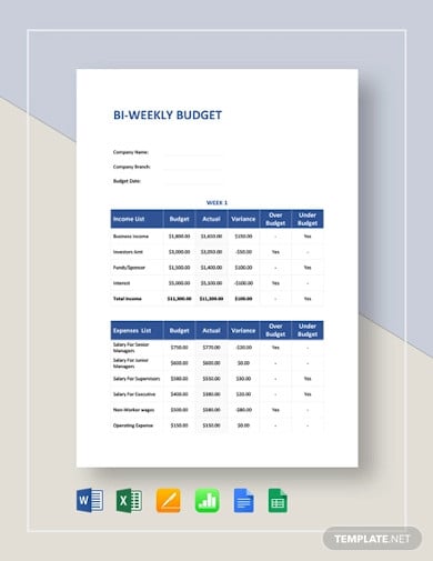 bi-weekly-budget-template