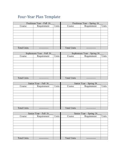 10+ Year Plan Template - Google Docs, MS Word, Pages, PDF