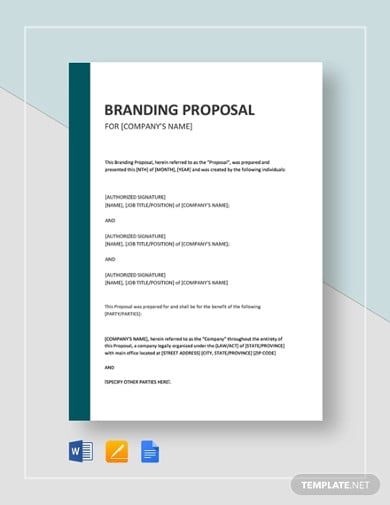 branding proposal template