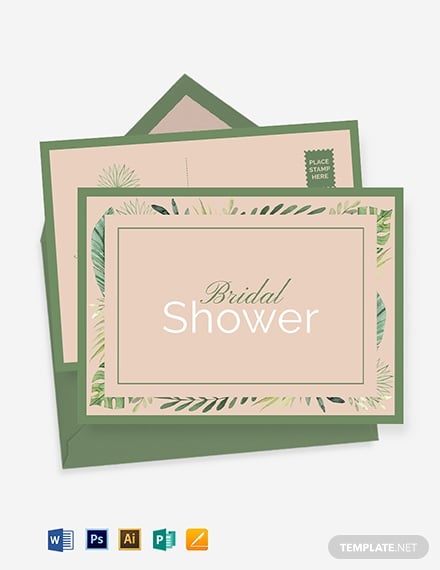 bridal-shower-invitation-postcard-template