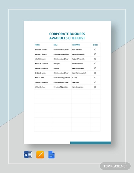 Business Checklist Template - 14+ Free Word, PDF Format Download