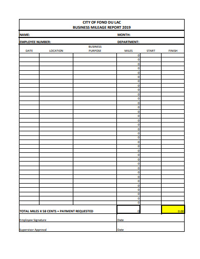 19+ Mileage Report Templates in Google Docs | Pages | Numbers | Word | PDF