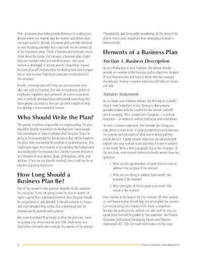 business plan example in pdf