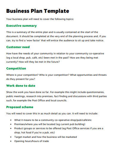 19 Basic Business Plan Templates In Google Docs Word Pages PDF XLS