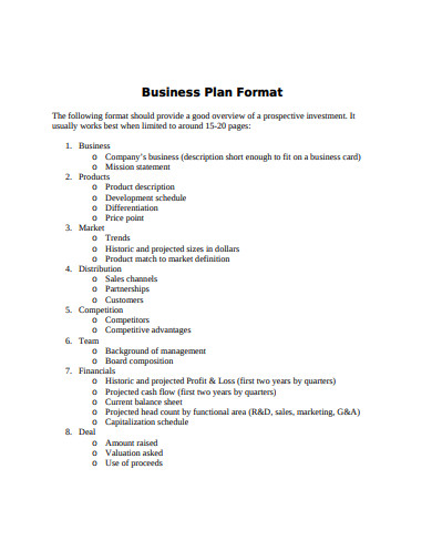 20+ Plan Format Templates in Google Docs | Google Sheets | Word | XLS ...