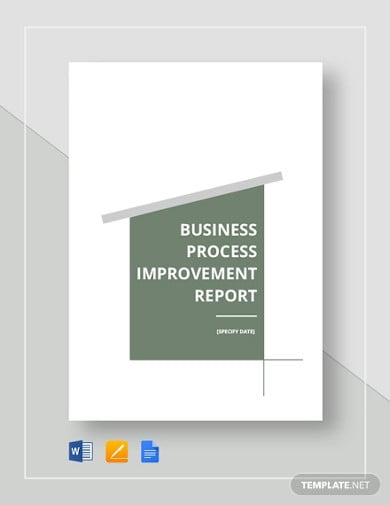 business process improvement report template