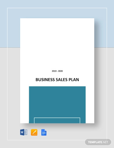 business sales plan template