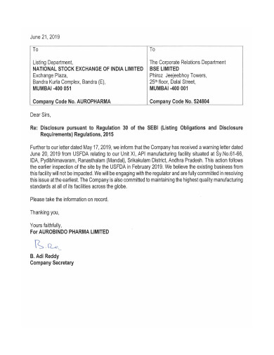 business warning letter template