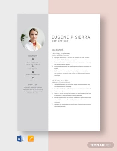 cbp-officer-resume-template