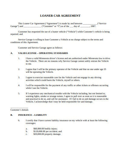 3  Car Loan Agreement Templates in Google Docs Word Pages PDF