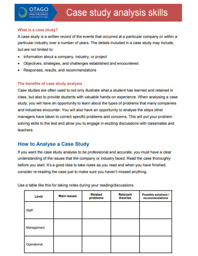 8+ Case Study Analysis Templates - PDF, Google Docs, Pages, Word